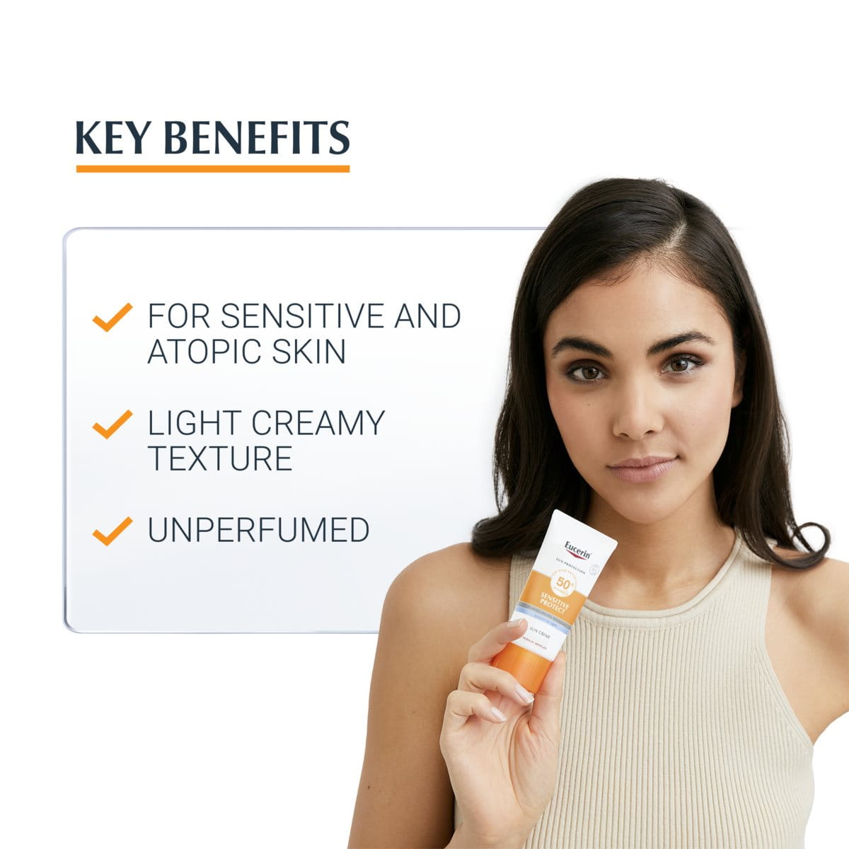 Facial Sunscreen for Sensitive Skin SPF 50+ Eucerin